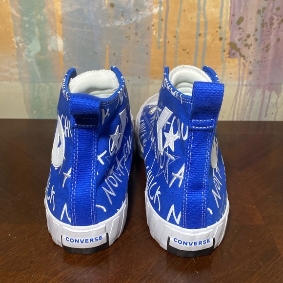 Converse Not a Chuck Printed Design Blue White Mens 11/WO’s 13 NWOT - Picture 3 of 7